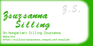 zsuzsanna silling business card